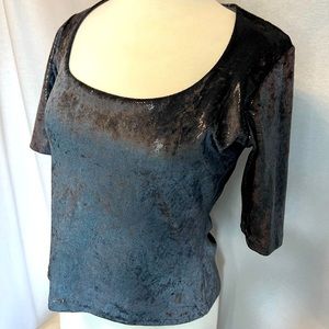 Susan Monoco Metallic Blouse